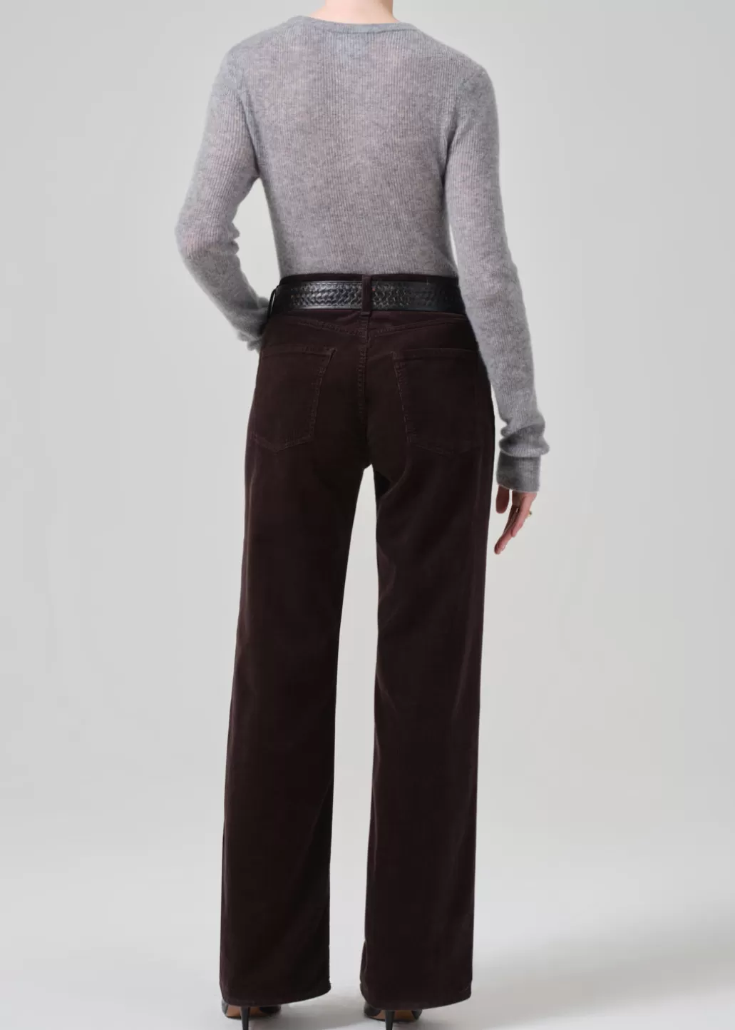 Citizens Of Humanity Annina High Rise Wide Leg 30" Corduroy Clove Shop
