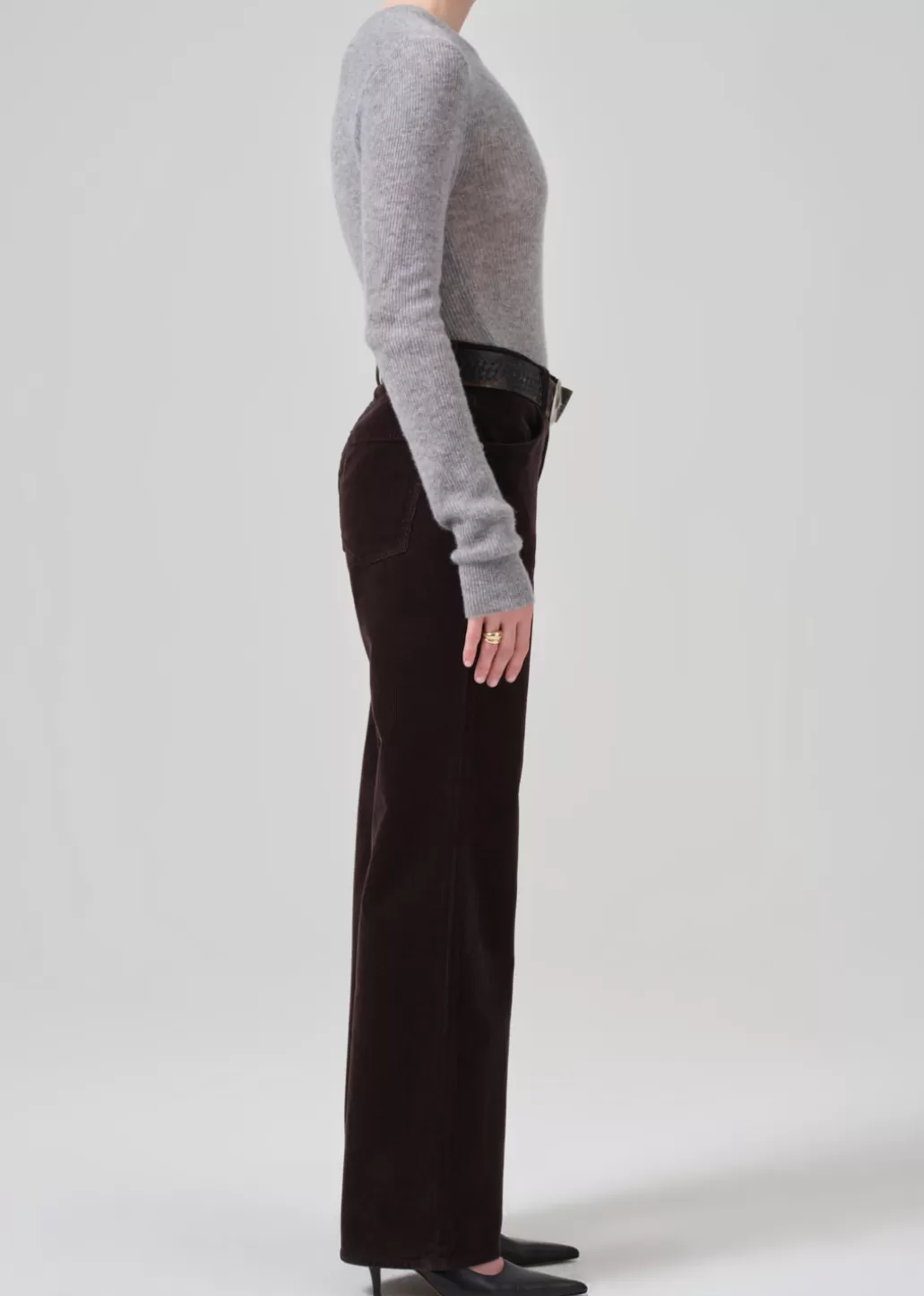 Citizens Of Humanity Annina High Rise Wide Leg 30" Corduroy Clove Shop